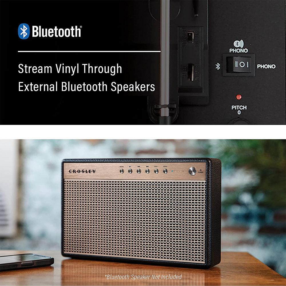 Crosley Voyager Bluetooth Record Player Black | CR8017B-BK view 6