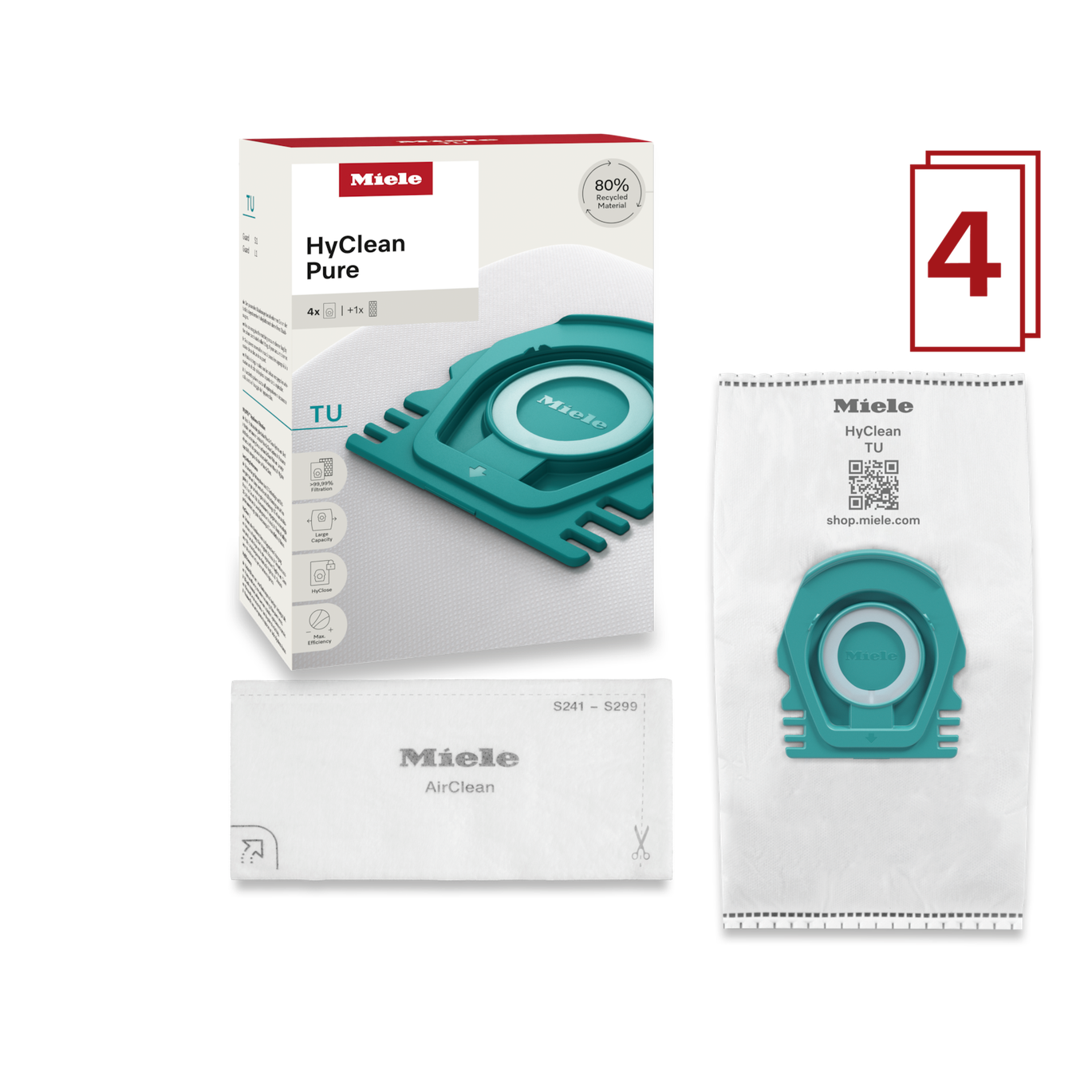 Miele HyClean Pure TU vacuum cleaner bag | 12557060 Miele Vacuum Accessories Lallys Electrical Ireland