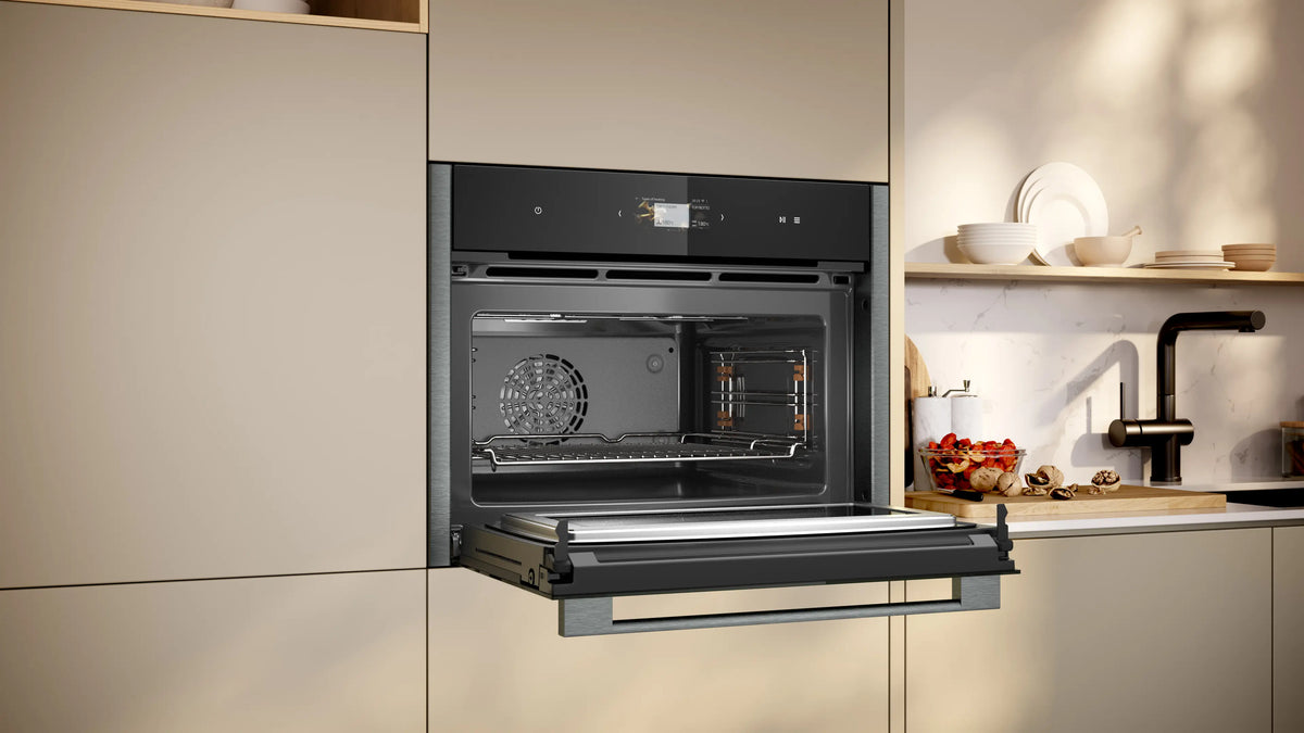NEFF N90 Built-in Compact Oven with Microwave - Graphite-Grey - C24MS31G0B | Lally's Electrical Dundalk - image 4