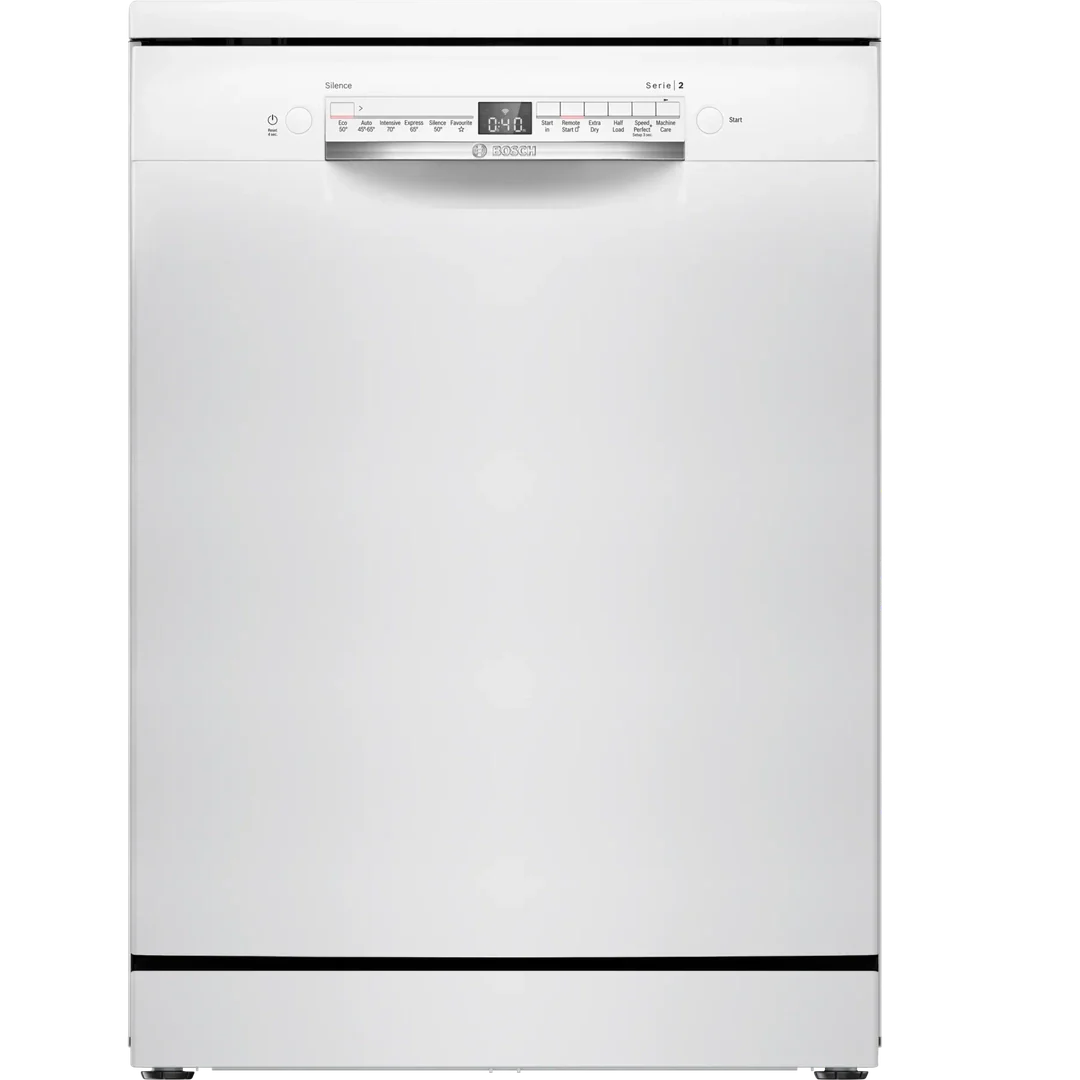 Bosch Series 2 free-standing dishwasher 60 cm White | SMS2HVW67G Bosch Dishwasher Lallys Electrical Ireland
