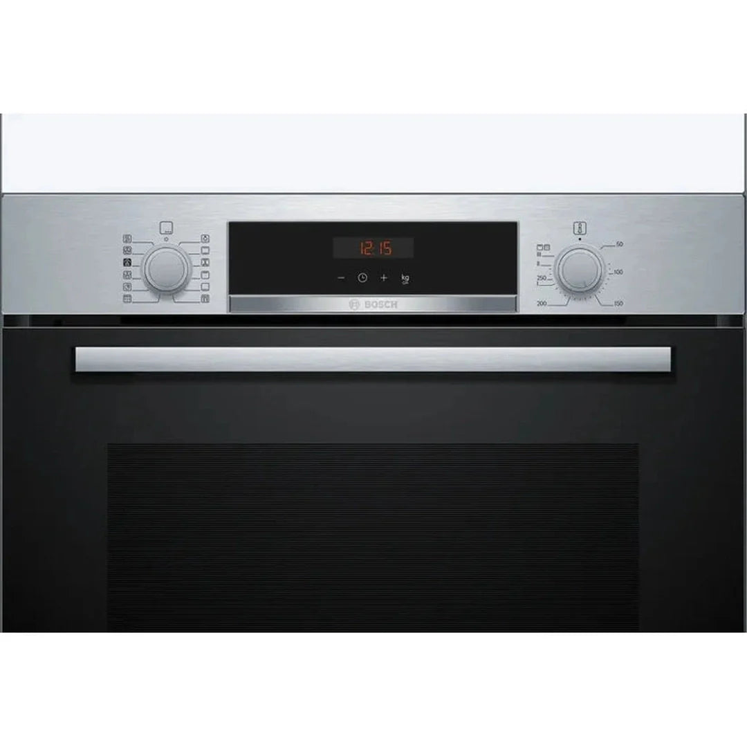 Series 4 Built-in oven with added steam function 60 x 60 cm Stainless steel | HQA574BS3B Bosch Oven Lallys Electrical Ireland