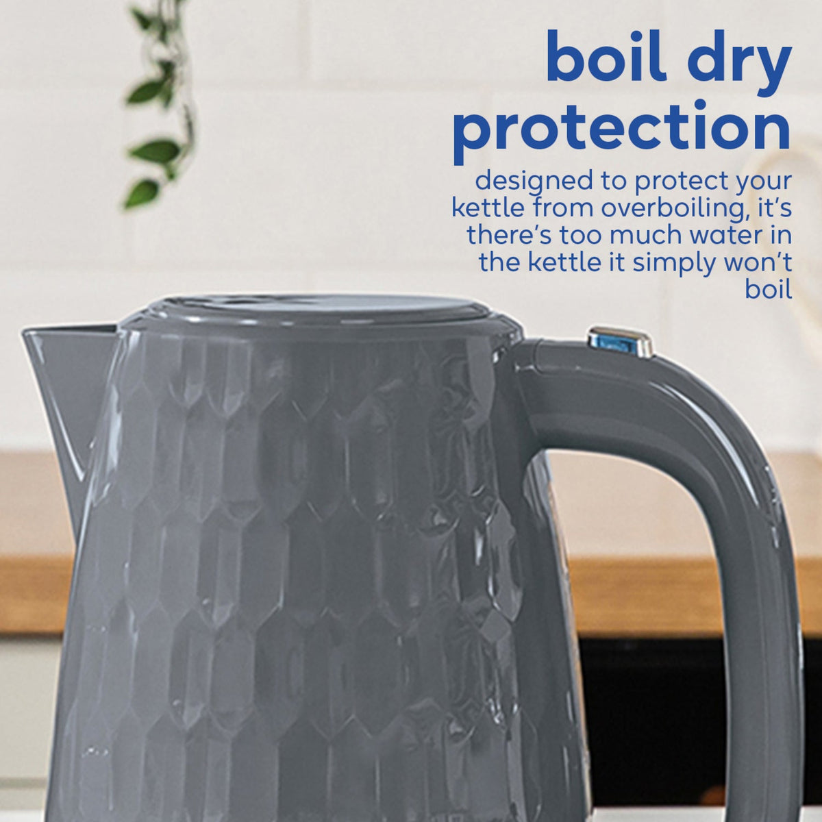 Russell Hobbs Honeycomb 1.7L Kettle Grey | 26053 view 6