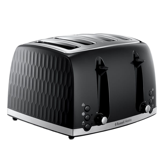Russell Hobbs Honeycomb 4-Slice Toaster Black | 26071 product view