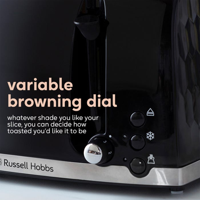 Russell Hobbs Honeycomb 4-Slice Toaster Black | 26071 view 4