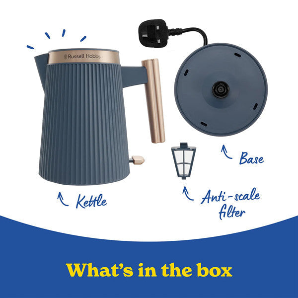 Russell Hobbs Bronte Kettle 1.7 Litre - Soft Navy - 26752 | Lally's Electrical Dundalk - image 2