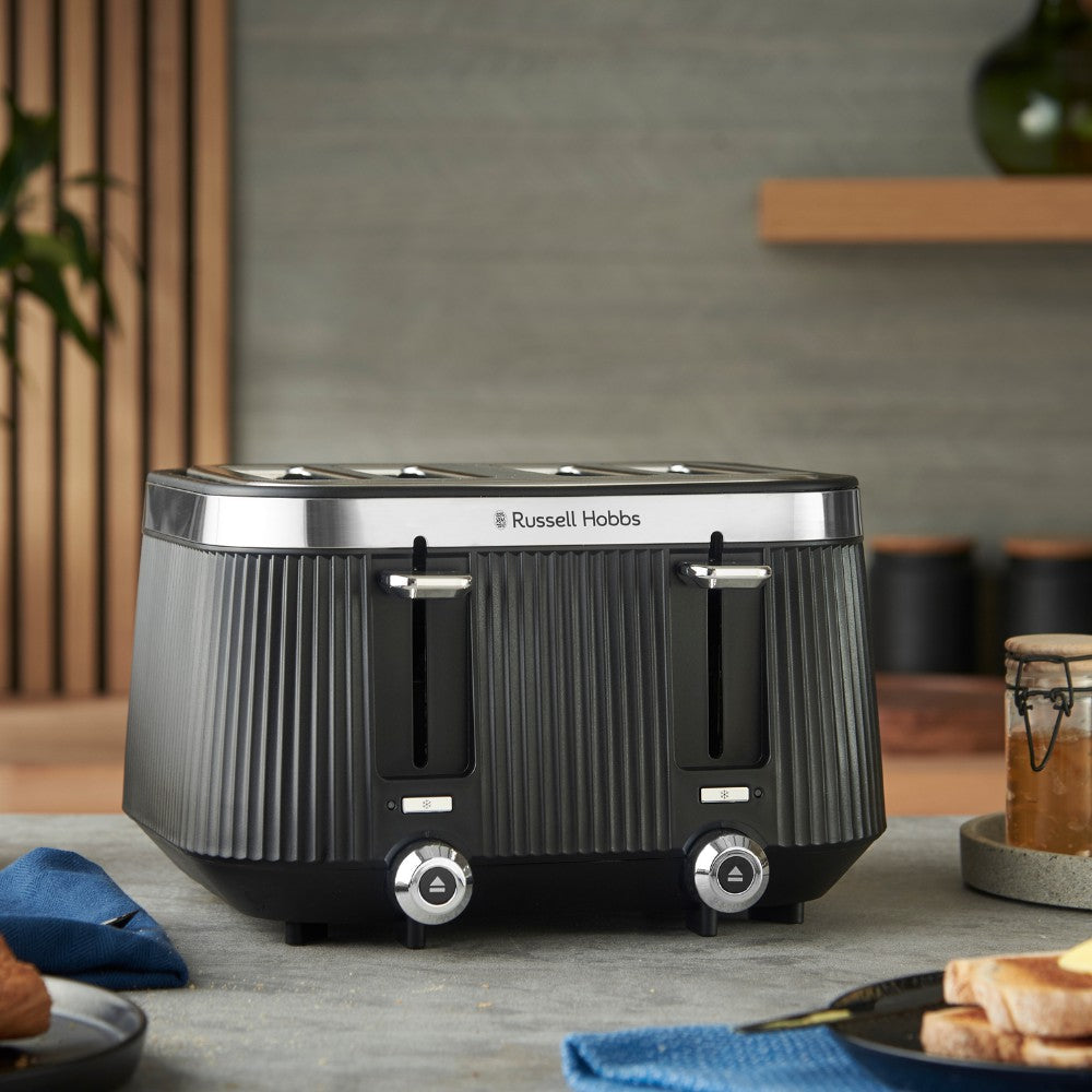 Russell Hobbs Brontë 4-Slice Toaster Matte Black | 26770 view 2