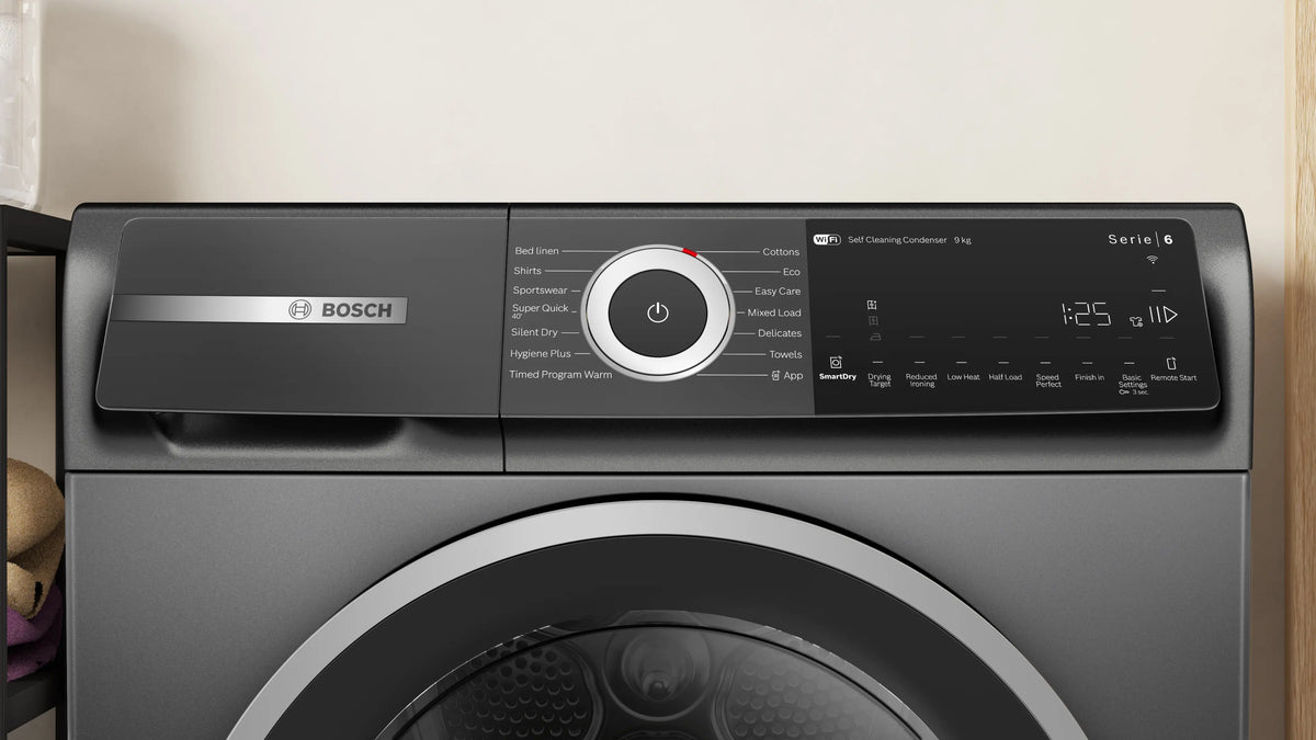 Bosch Series 6 9kg Heat Pump Tumble Dryer - Cast Iron Grey - WQH246DRIE | Lally's Electrical Dundalk - image 2