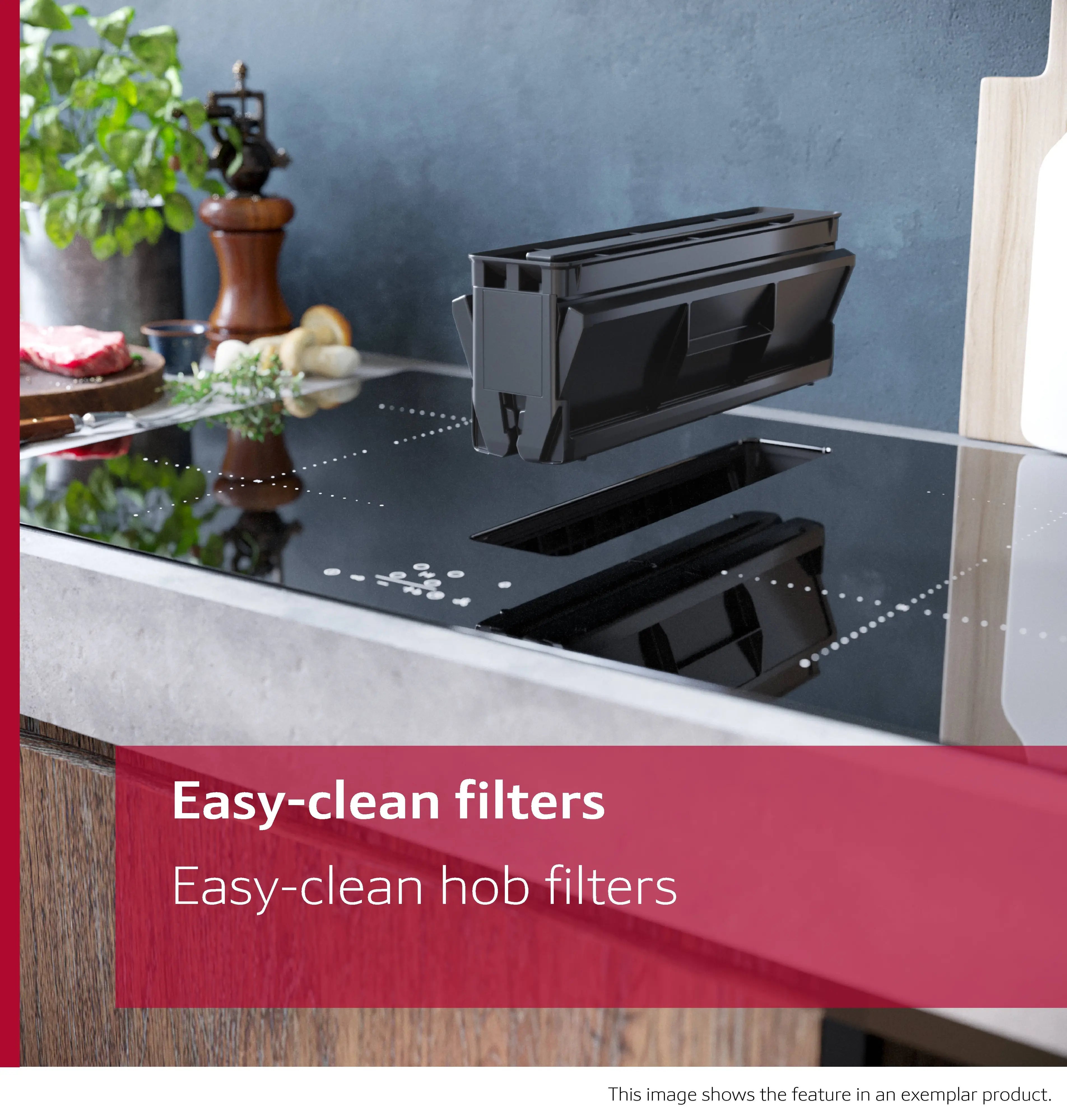 Neff N70 80cm Induction Hob with Integrated Ventilation V58NHQ4L0