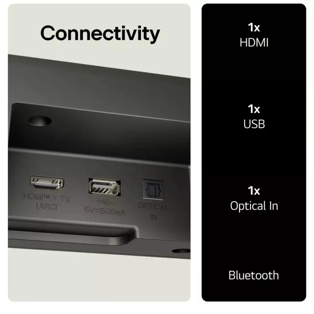 LG US60T 3.1-Channel Soundbar with Wireless Subwoofer view 6