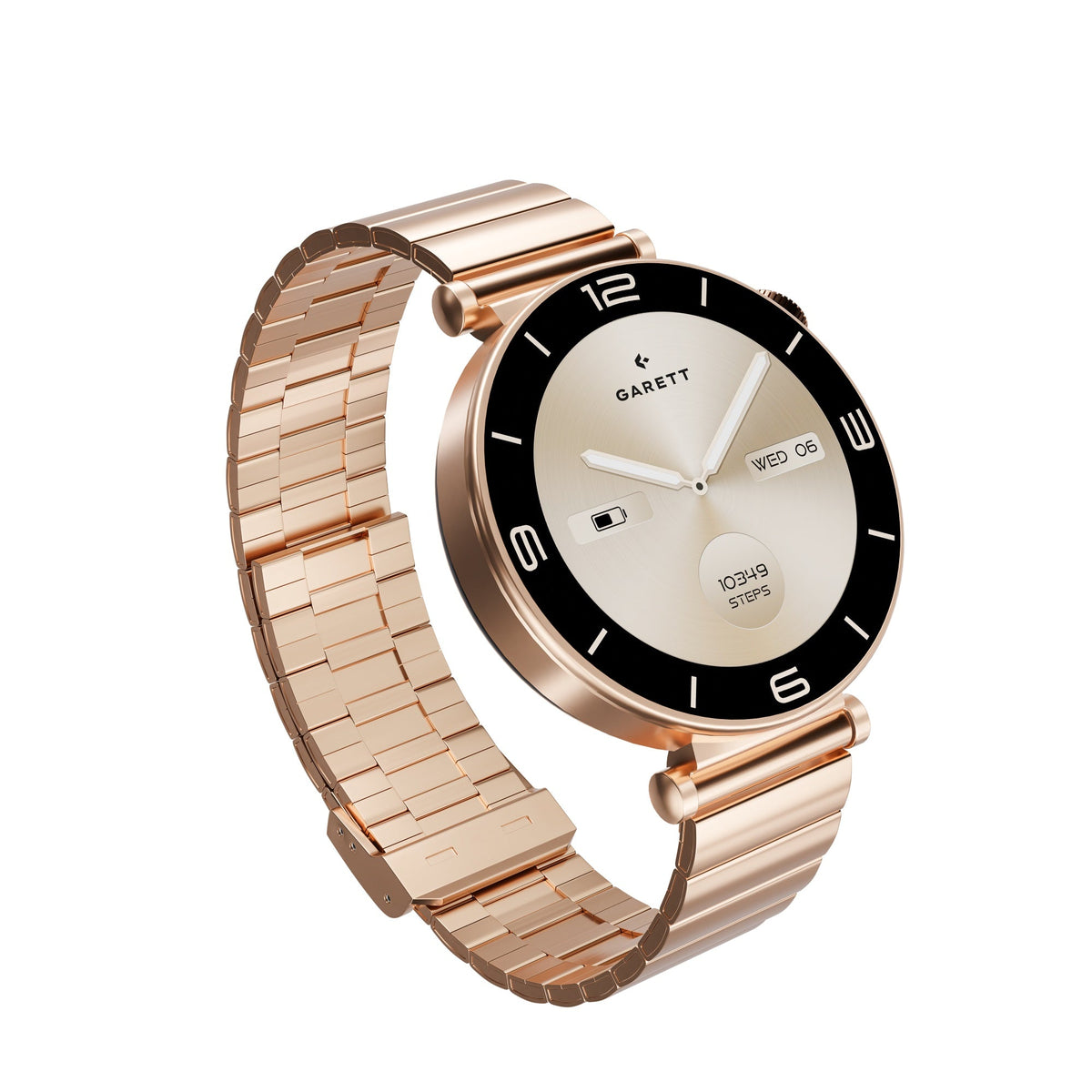 Garett Rose Smartwatch - Gold Steel - ROSE GOLD STEEL | Lally's Electrical Dundalk - image 2