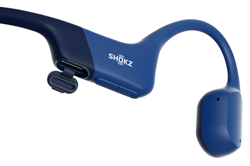 Shokz OpenRun 38-S805-ST-BL Open-Ear Bone Conduction Headphones (Blue)
