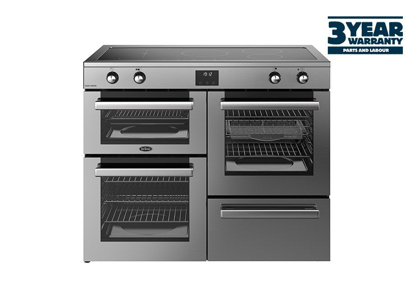 Belling Cookcentre 110 Ei 110 cm Electric Induction Range Cooker (Black)