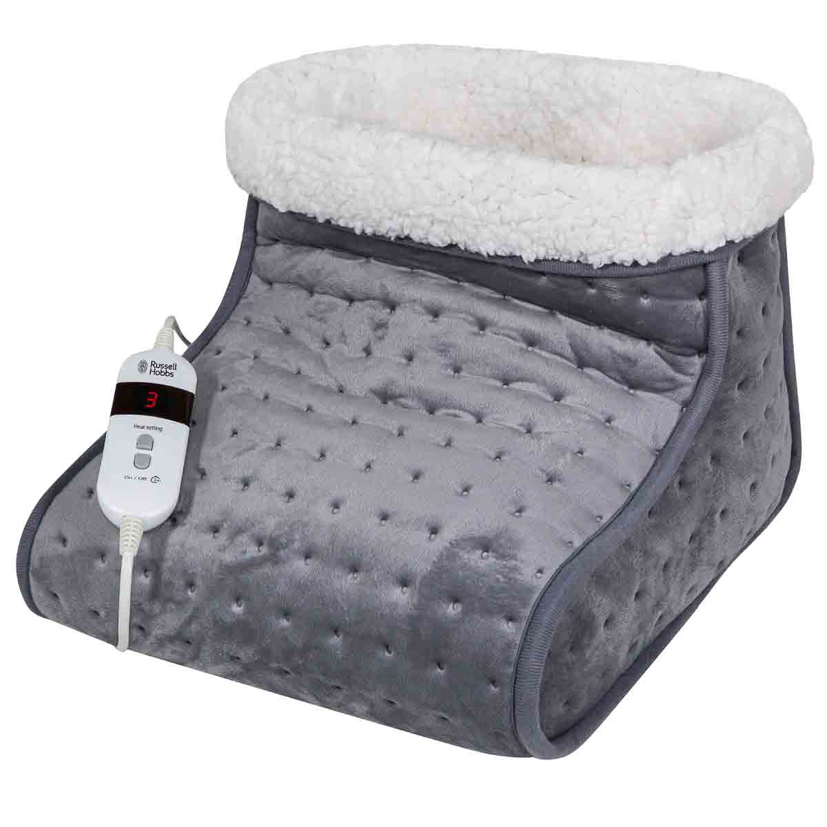 Russell Hobbs Heated Foot Warmer Boot Grey | RHHSL1001 product view