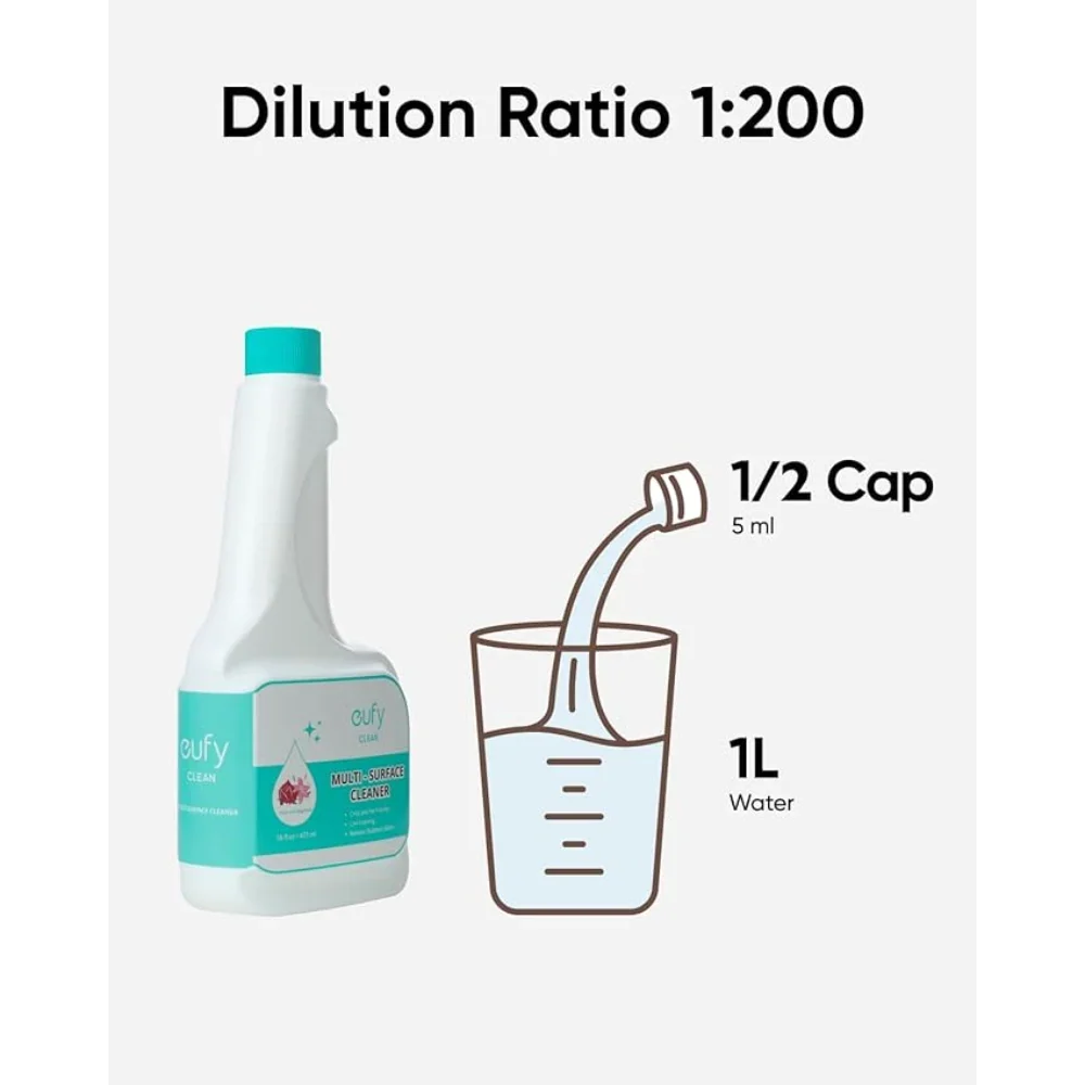 eufy Hard Floor Cleaning Solution, 2 × 473ml | T29C3121 view 2