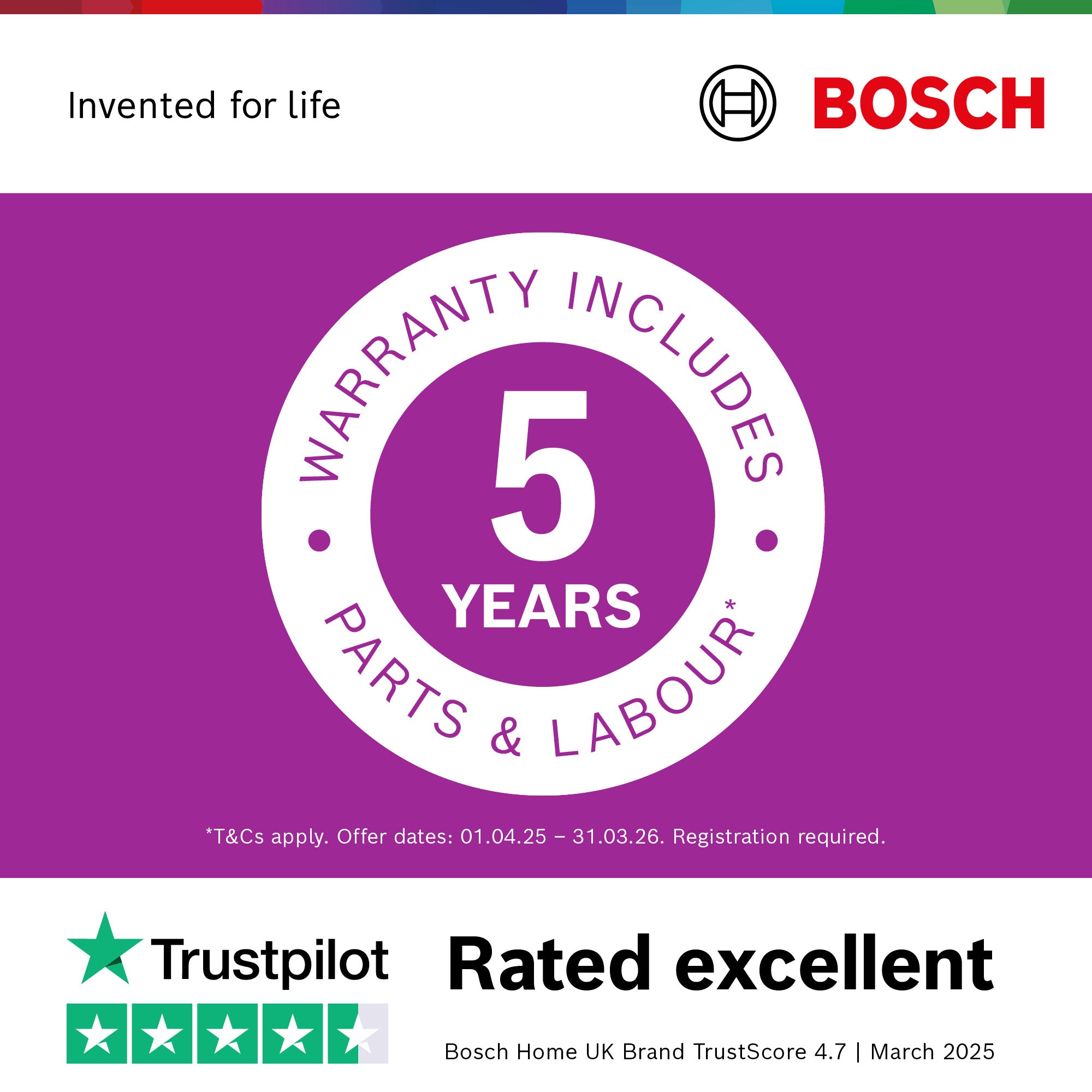 Bosch Series 2 260L Built-In Fridge Freezer | KIN86NFE0G