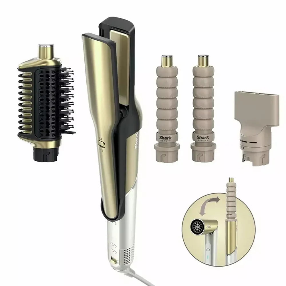 Shark Glam Straight & Waves Multi-Styler Gold | HD6041SUK product view