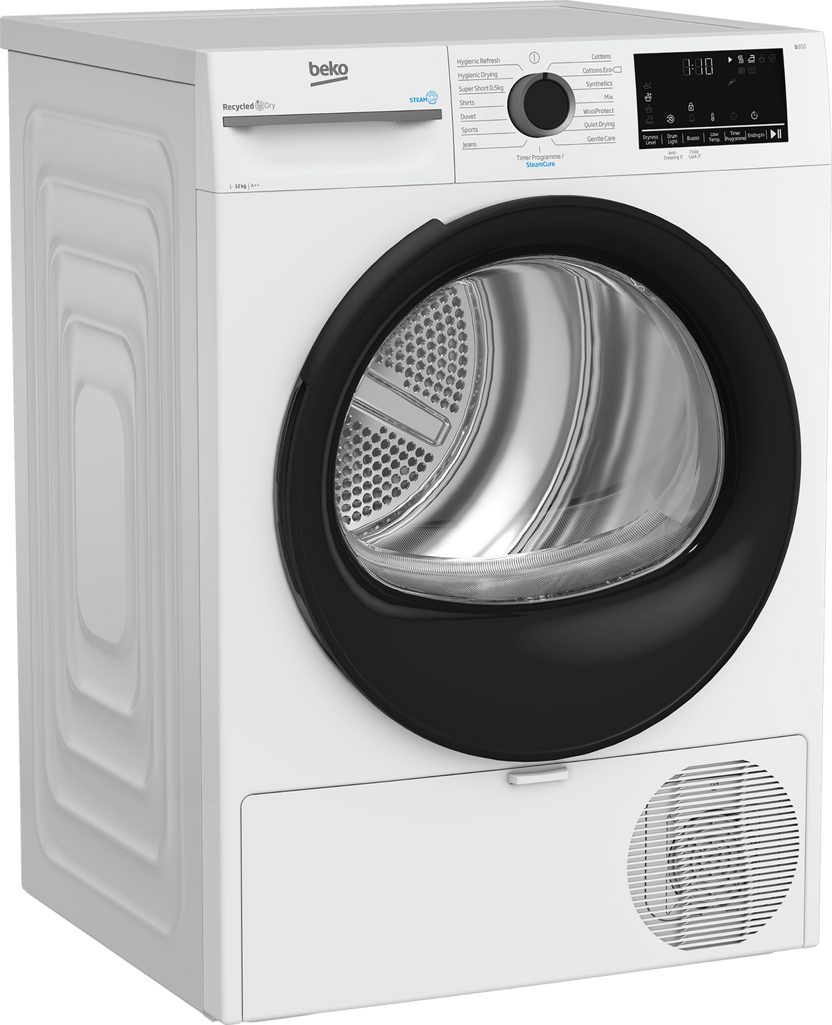Beko 12kg Heat Pump Tumble Dryer with SteamCure – White - BM3T31233W | Lally's Electrical Dundalk - image 2