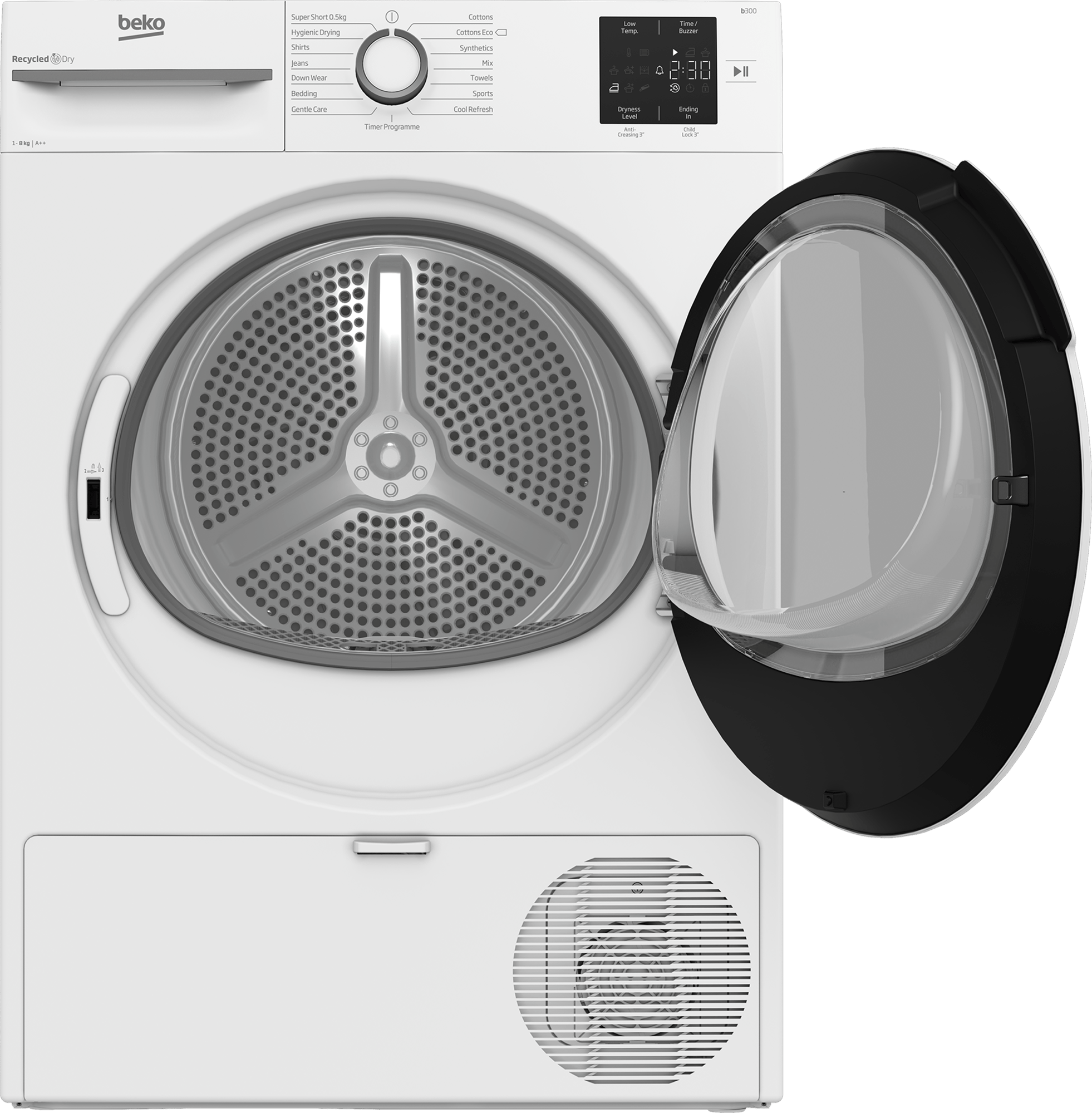 Beko 8kg Heat Pump Tumble Dryer White | BM3T3822N