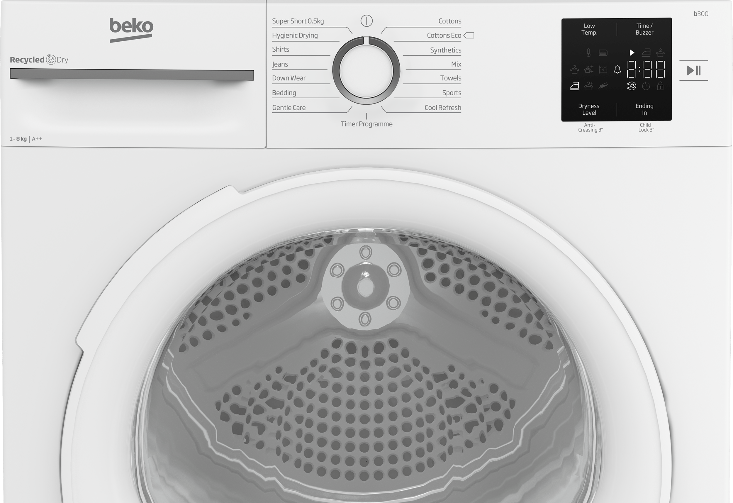 Beko 8kg Heat Pump Tumble Dryer White | BM3T3822N