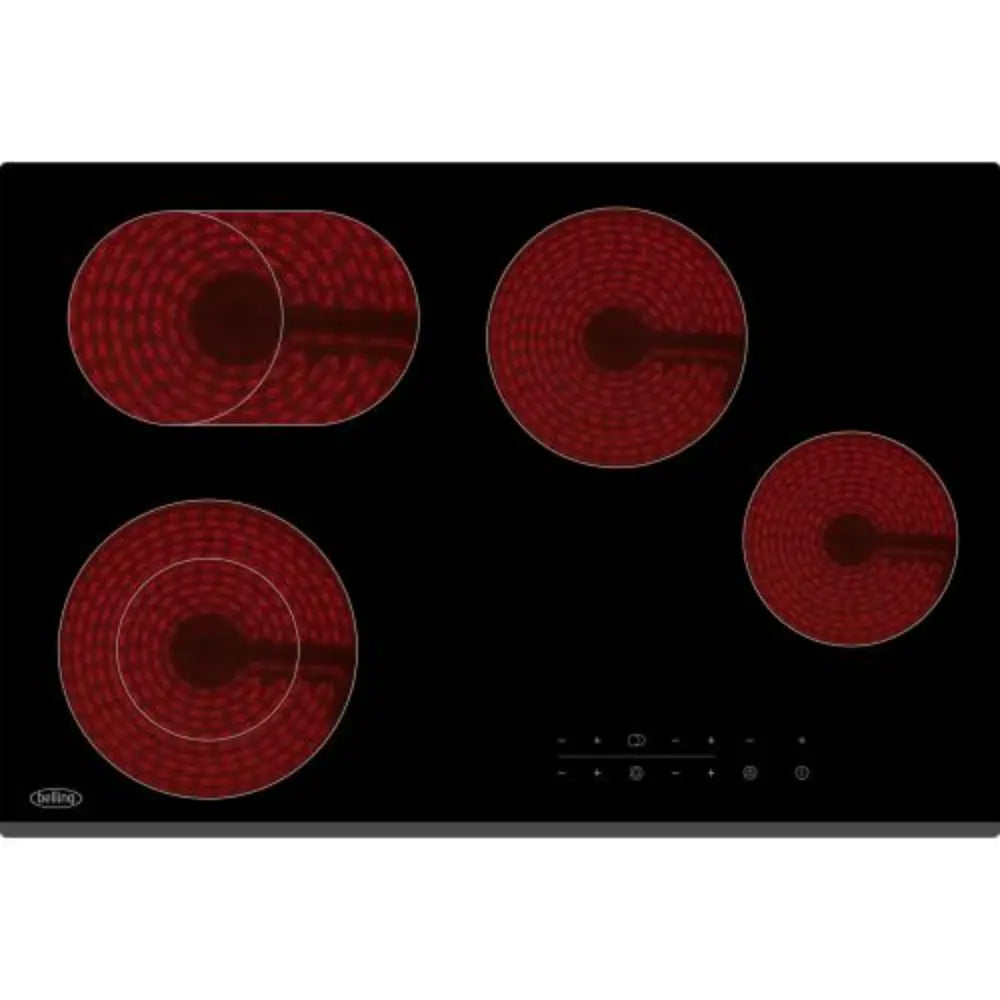 Belling Four-Zone Ceramic Hob - Black - BCH771TB | Lally's Electrical Dundalk