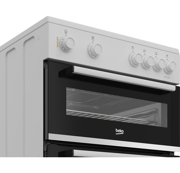 Beko 60cm Twin Cavity Electric Cooker White | FTC6701W