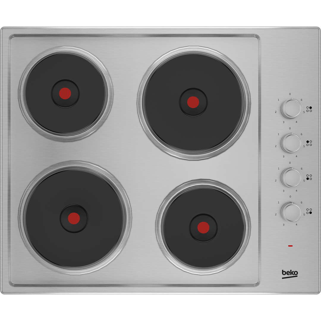 Beko 60cm Sealed Plate Hob with Side Knob Controls | HIBE64101X Beko Hob Lallys Electrical Ireland