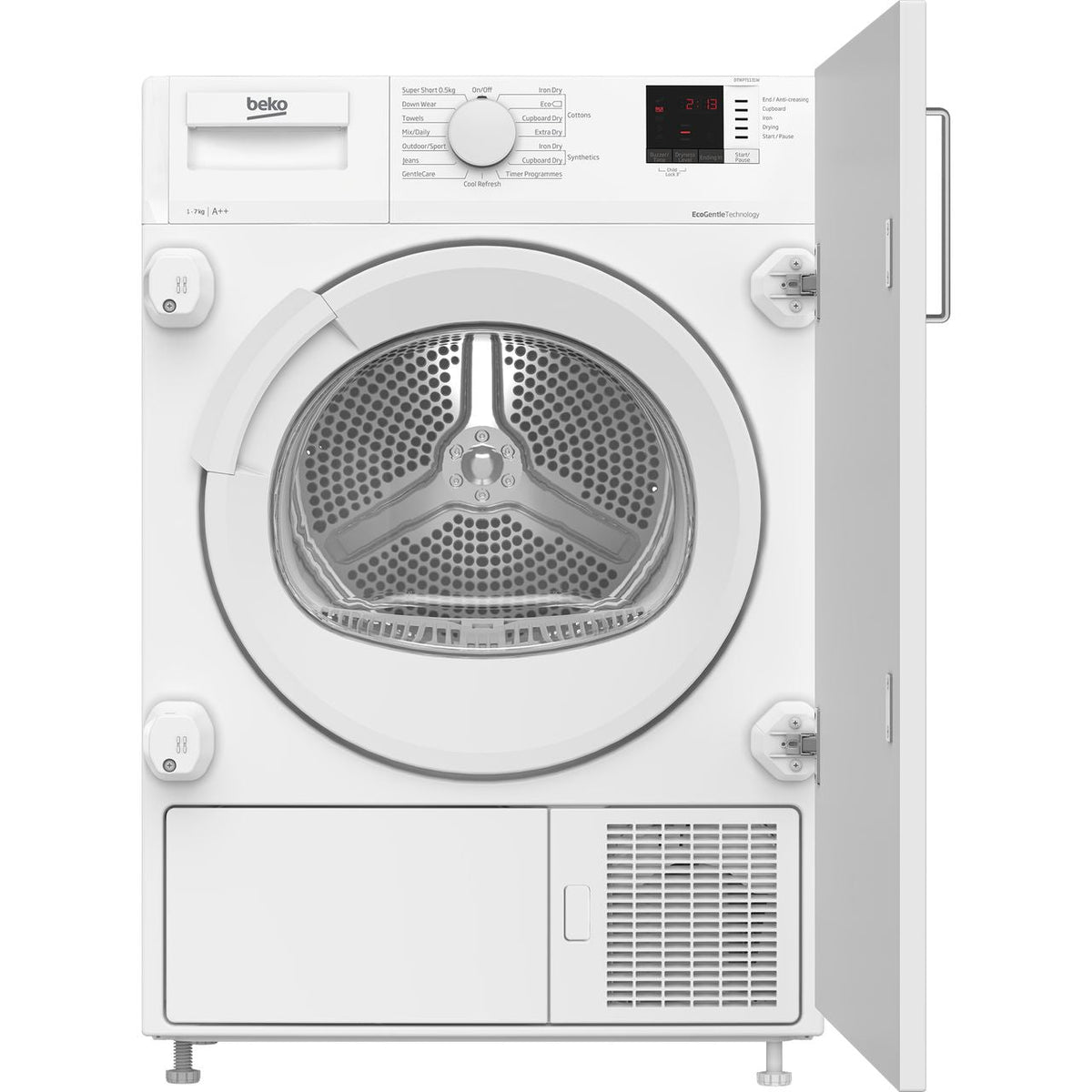 Beko 7kg Integrated Heat Pump Tumble Dryer White - NTIKP71131W | Lally's Electrical Dundalk