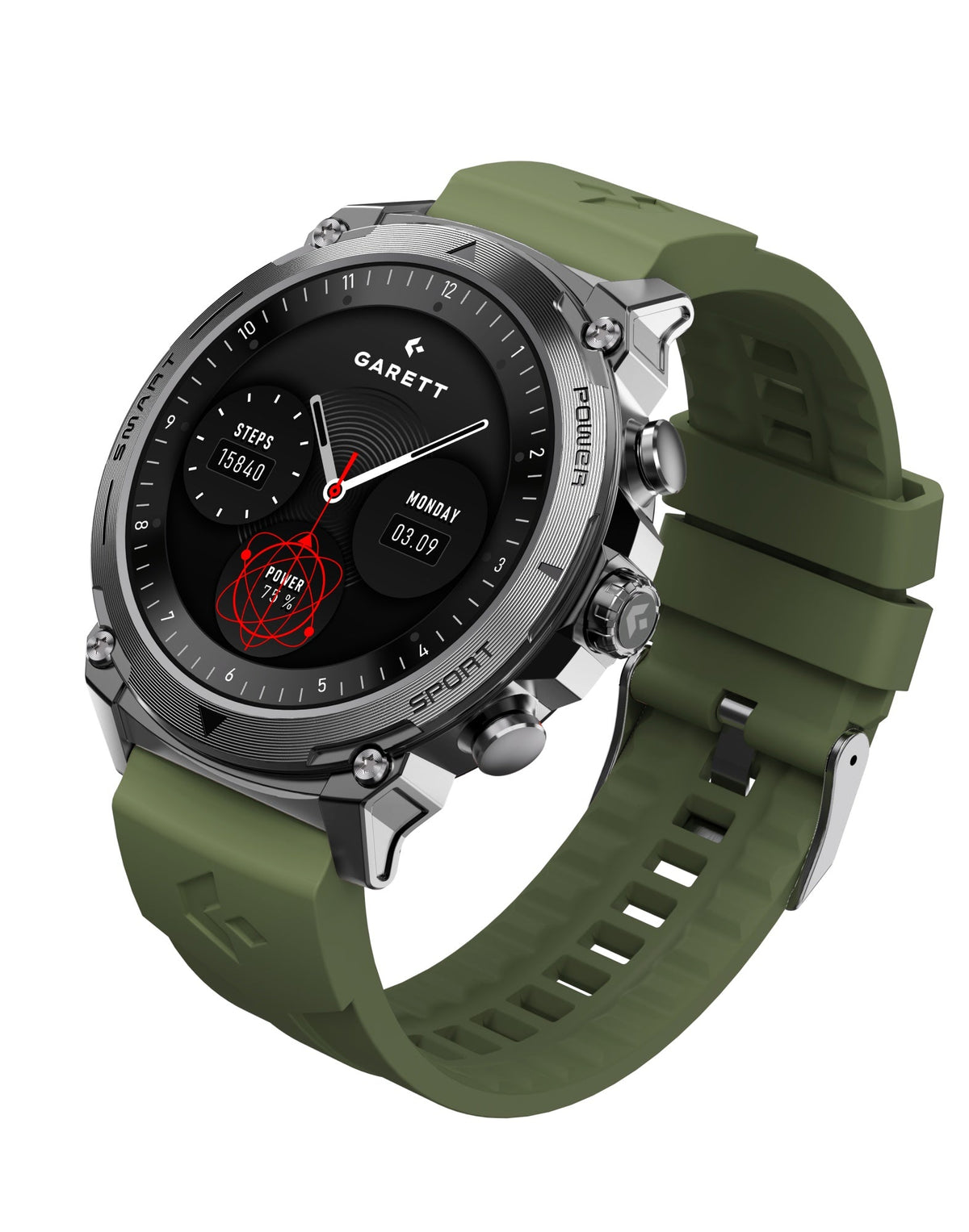Garett Atom Smartwatch - Silver Steel - ATOM SILVER STEEL | Lally's Electrical Dundalk - image 5