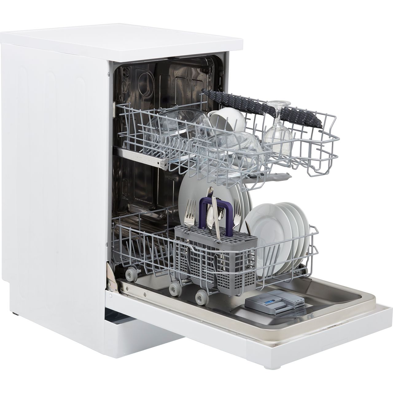 Beko DVS04X20W Slimline Dishwasher in White (10 Place Settings)