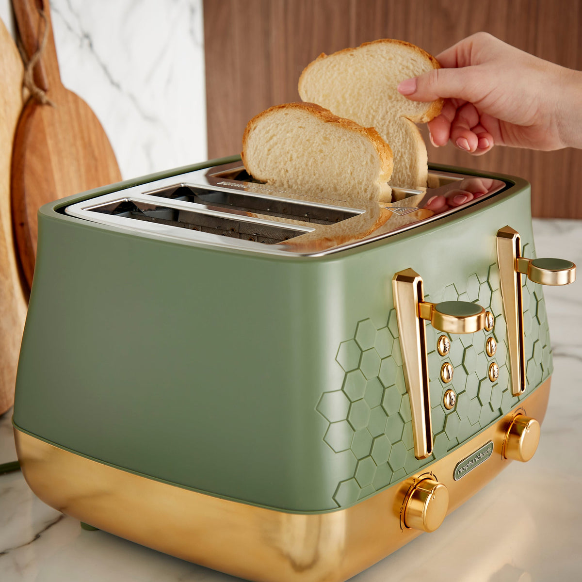 Morphy Richards Cassini Toaster 4-Slice Olivine - 243022 | Lally's Electrical Dundalk - image 4