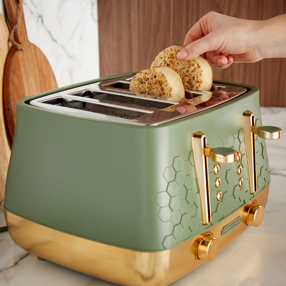 Morphy Richards Cassini Toaster 4-Slice Olivine - 243022 | Lally's Electrical Dundalk - image 3