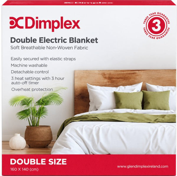 Dimplex Standard Double Electric Underblanket - White - DUB1012 | Lally's Electrical Dundalk - image 2