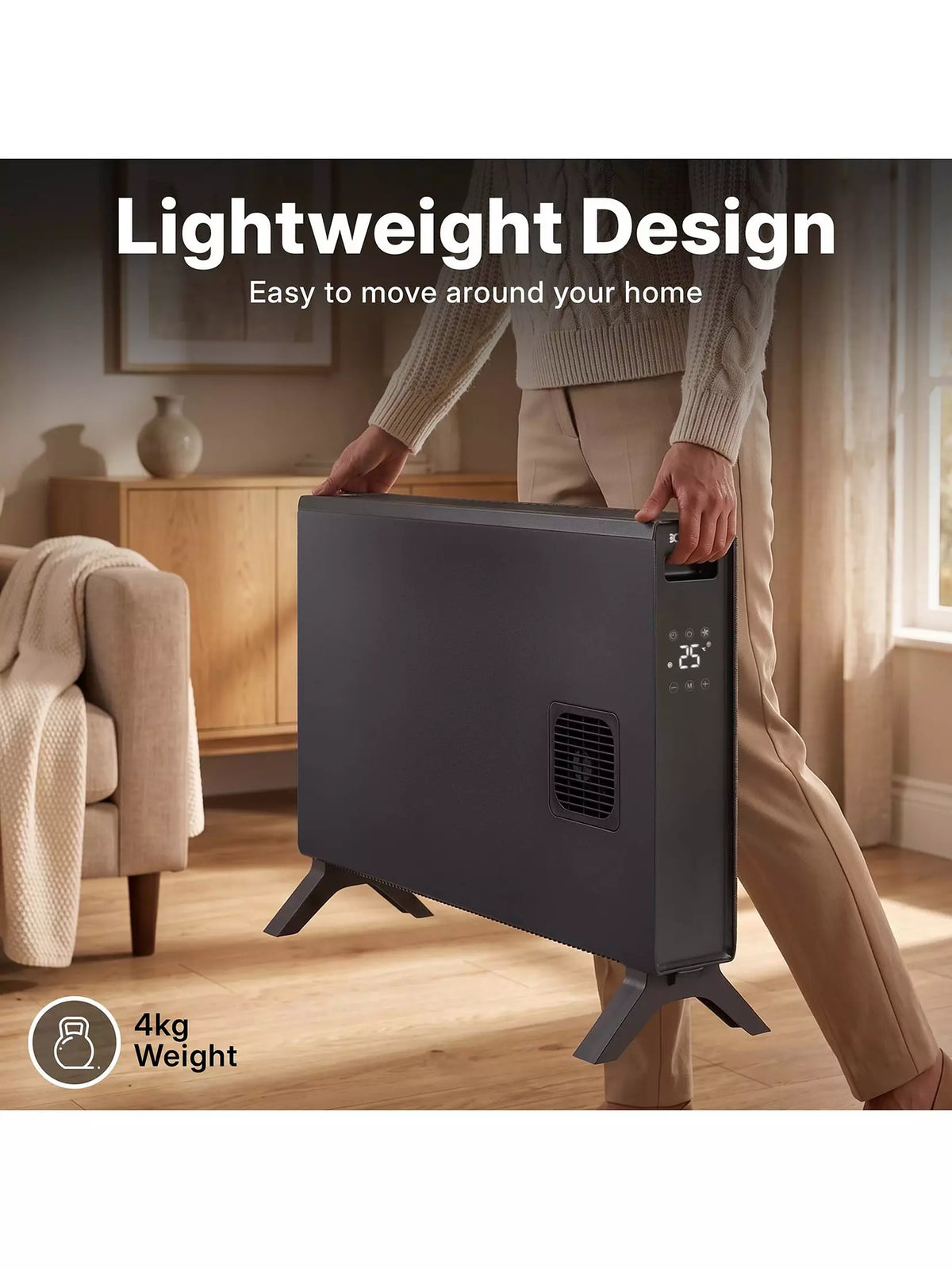 Dimplex 2kW Freestanding Smart Convector Heater - Black - DXCV2003 | Lally's Electrical Dundalk - image 3