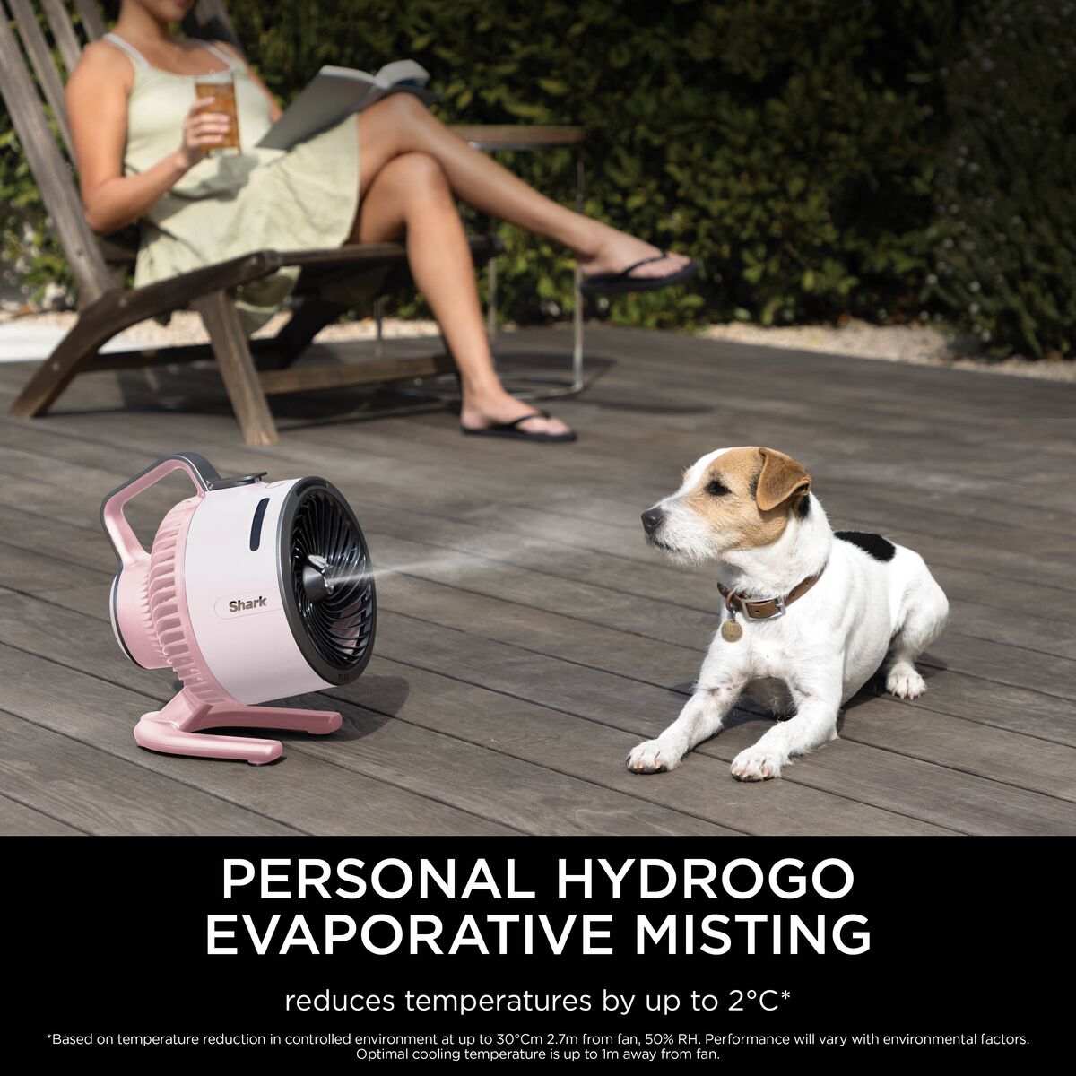 Shark FlexBreeze HydroGo Misting Fan - Pink - FA050UKPK | Lally's Electrical Dundalk - image 3