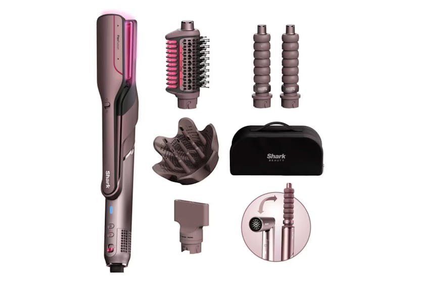 Shark FlexFusion Straight 5-in-1 Air Styler & Dryer HD652SUK (Cosmic Blush)