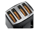 Russell Hobbs Honeycomb 4 Slice Black Toaster | 26071