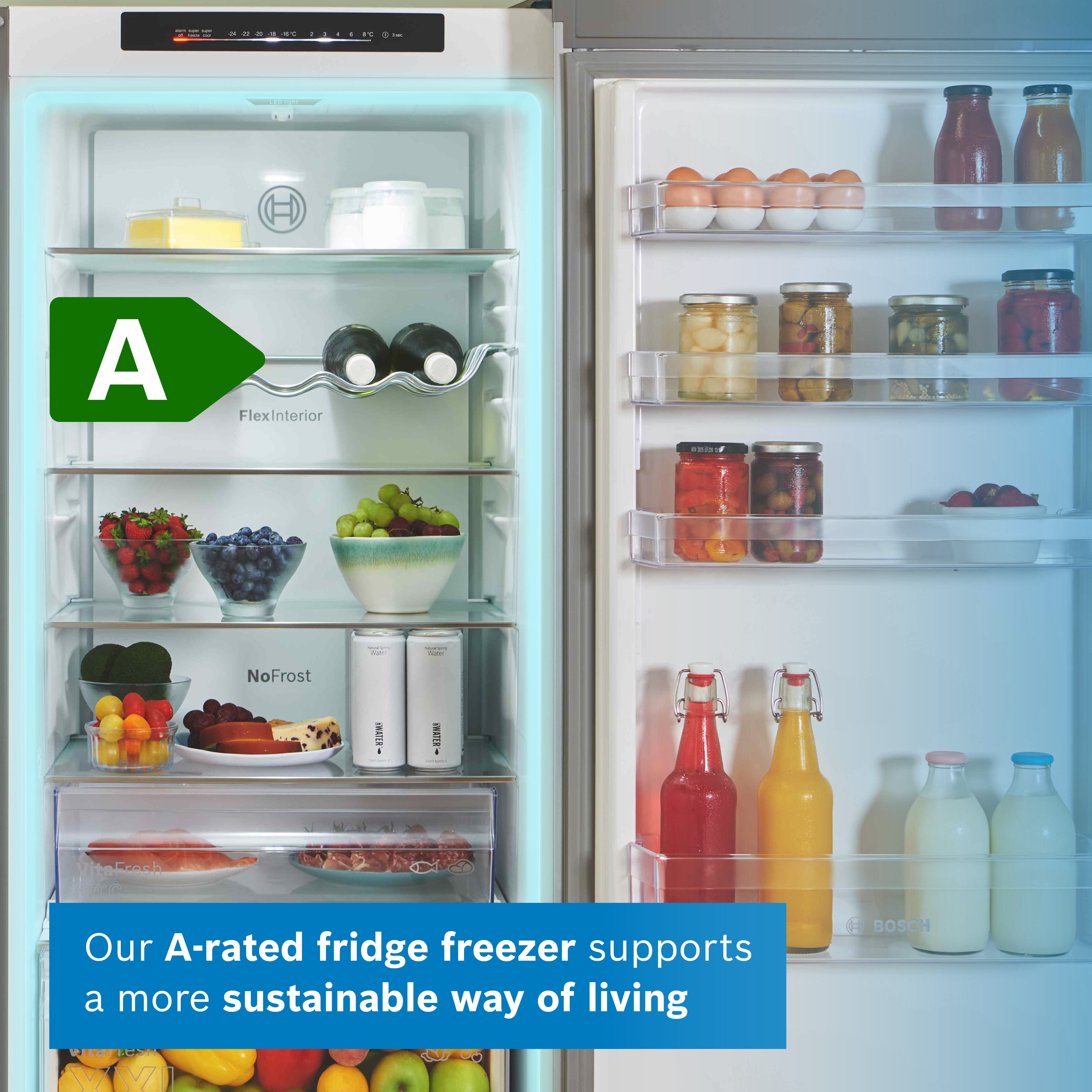 Bosch Series 4 60cm Frost Free Fridge Freezer | KGN392LAGG