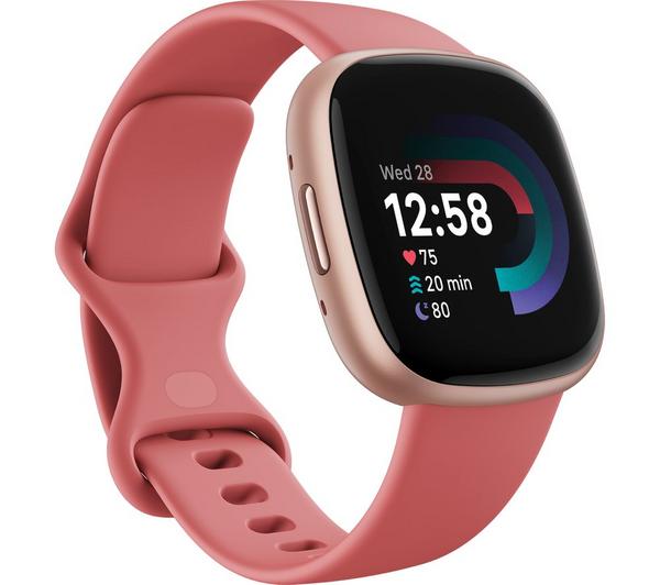 Fitbit Versa 4 Smartwatch Pink Sand Copper Rose | FB523RGRW