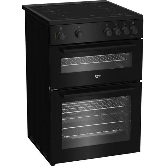Beko FTC6701K 60cm Twin-Cavity Ceramic Cooker Black view 2