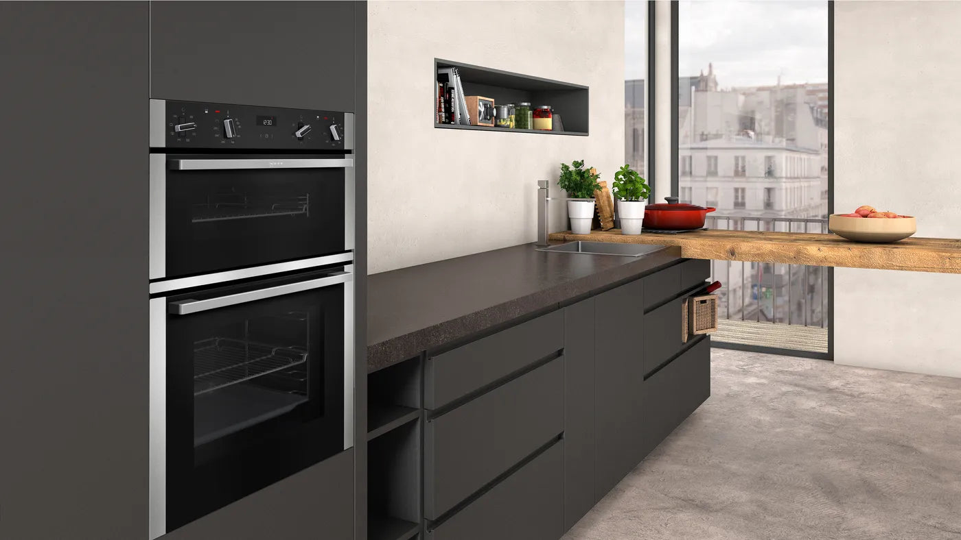 NEFF U1ACE2HN0B N50 Built-In Electric Double Oven (71 L + 34 L, Stainless Steel)