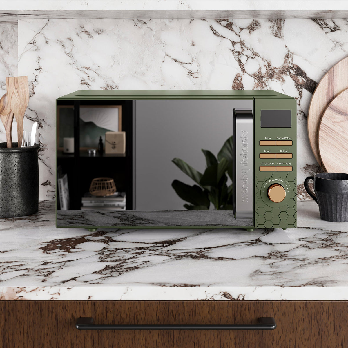 Morphy Richards Cassini 20L 800W Digital Microwave - Olivine - 511422 | Lally's Electrical Dundalk - image 2