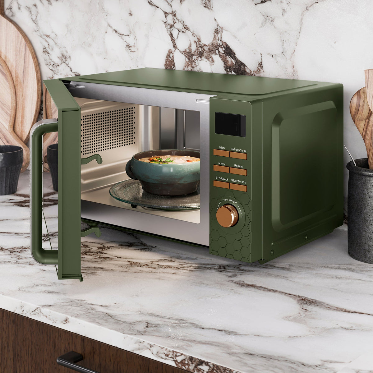 Morphy Richards Cassini 20L 800W Digital Microwave - Olivine - 511422 | Lally's Electrical Dundalk - image 3