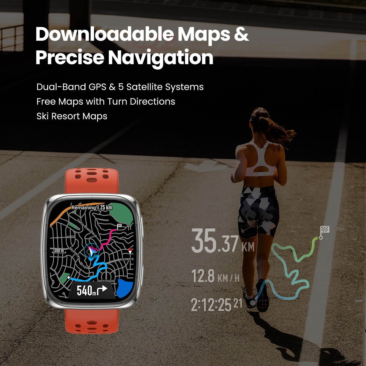 Amazfit Active 2 Square Smartwatch AMOLED Fitness & Lifestyle Watch