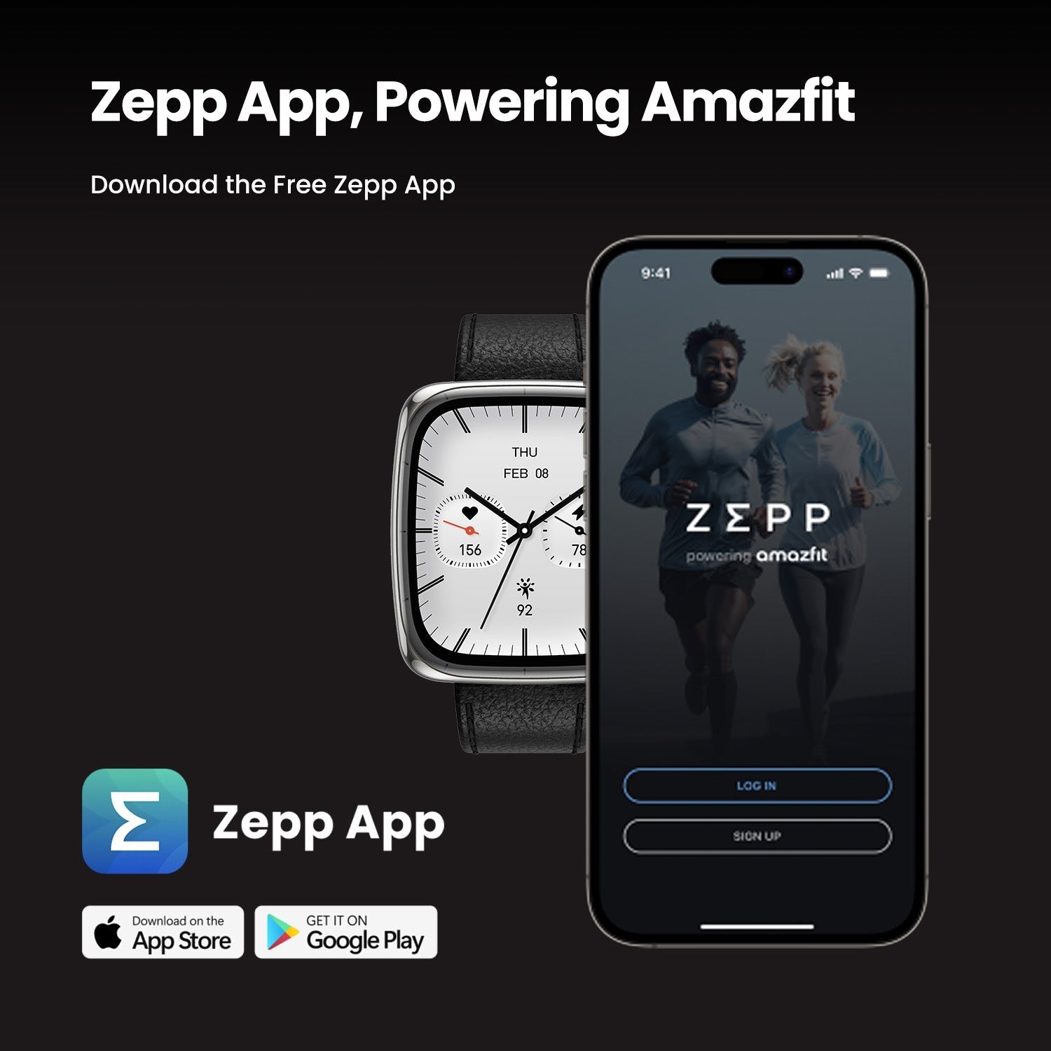 Amazfit Active 2 Square Smartwatch AMOLED Fitness & Lifestyle Watch
