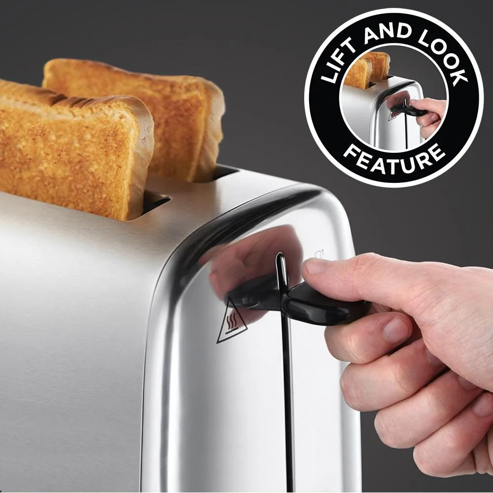 Russell Hobbs Adventure 2 Slice Toaster - Brushed Stainless Steel - 24080 | Lally's Electrical Dundalk - image 5