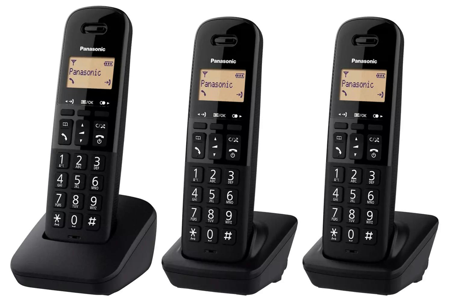 Panasonic KX-TGB613EB Triple Handset Cordless Phone