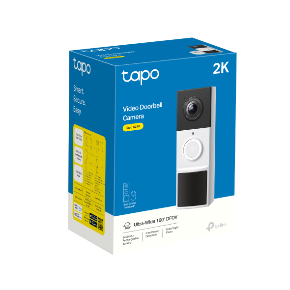 TP-Link Tapo D210 2K Battery Video Doorbell - TAPOD210 | Lally's Electrical Dundalk - image 3
