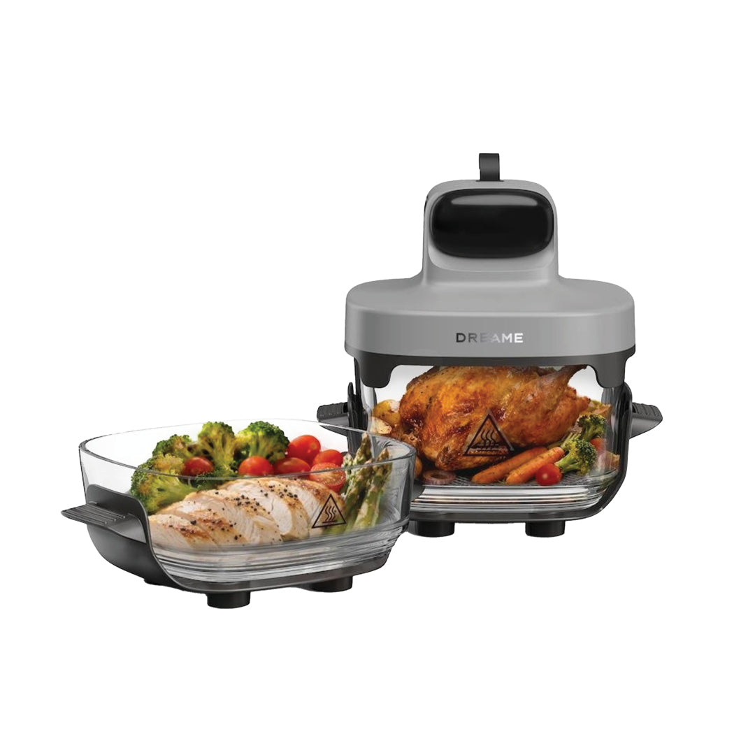 Dreame Tasti 5-in-1 Glass Air Fryer Grey - PT60_GREY | Lally's Electrical Dundalk