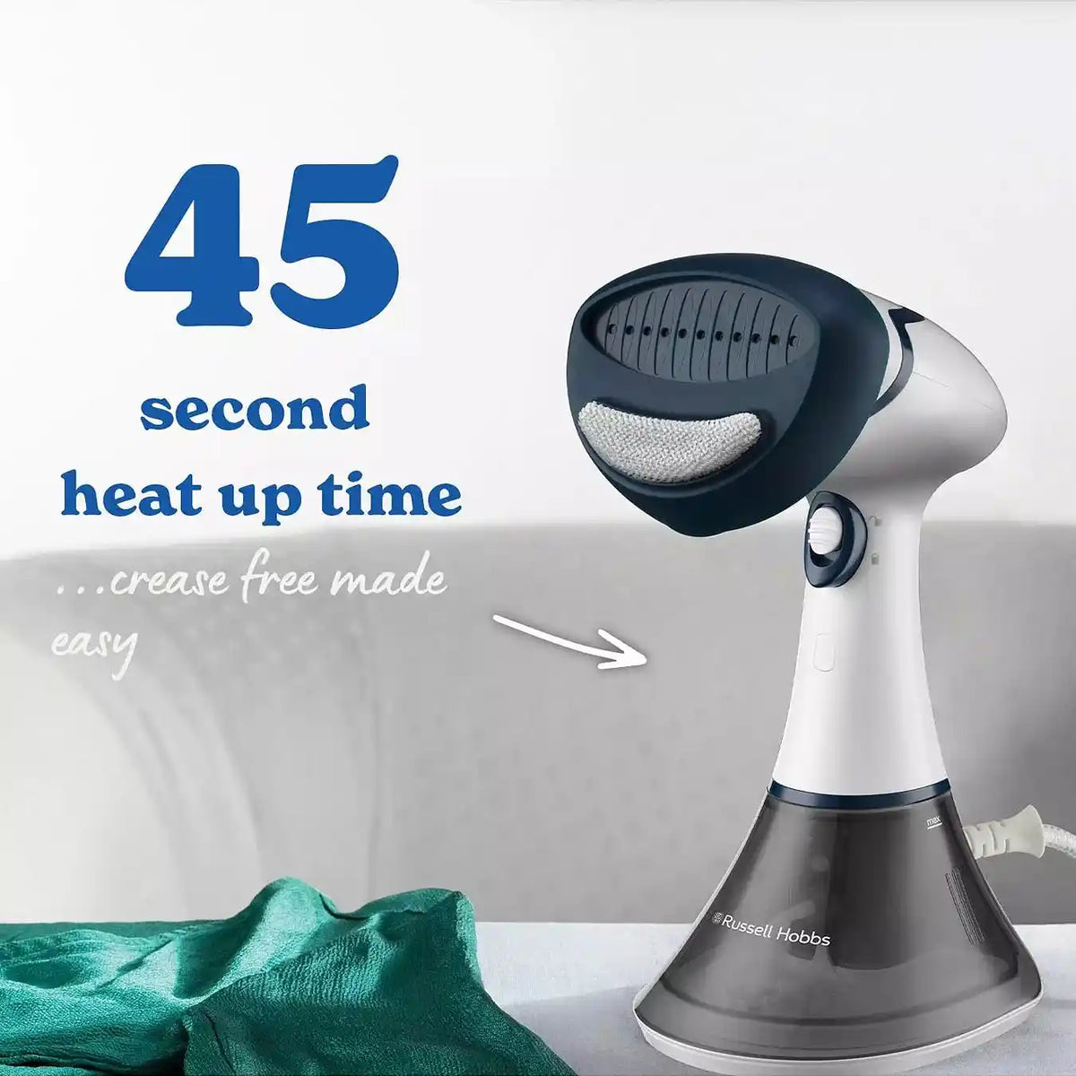 Russell Hobbs Steam Genie Essential Handheld Garment Steamer - 25591 | Lally's Electrical Dundalk - image 2