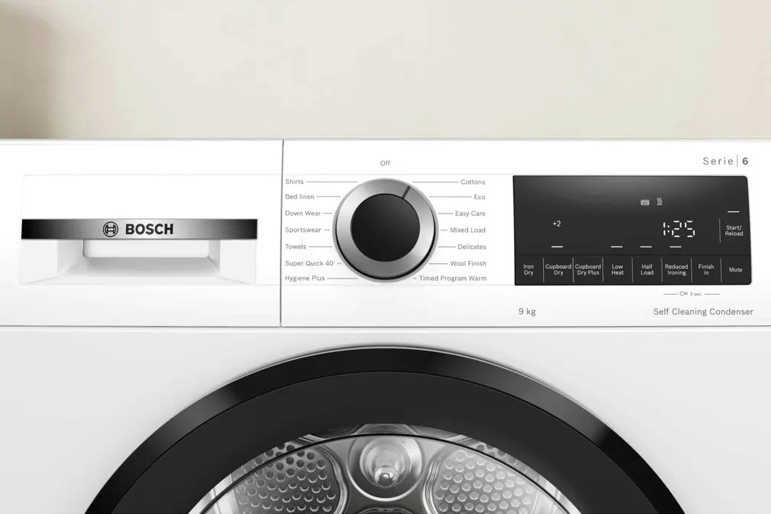 Bosch WQG24500GB Series 6 9 kg Heat Pump Tumble Dryer — White